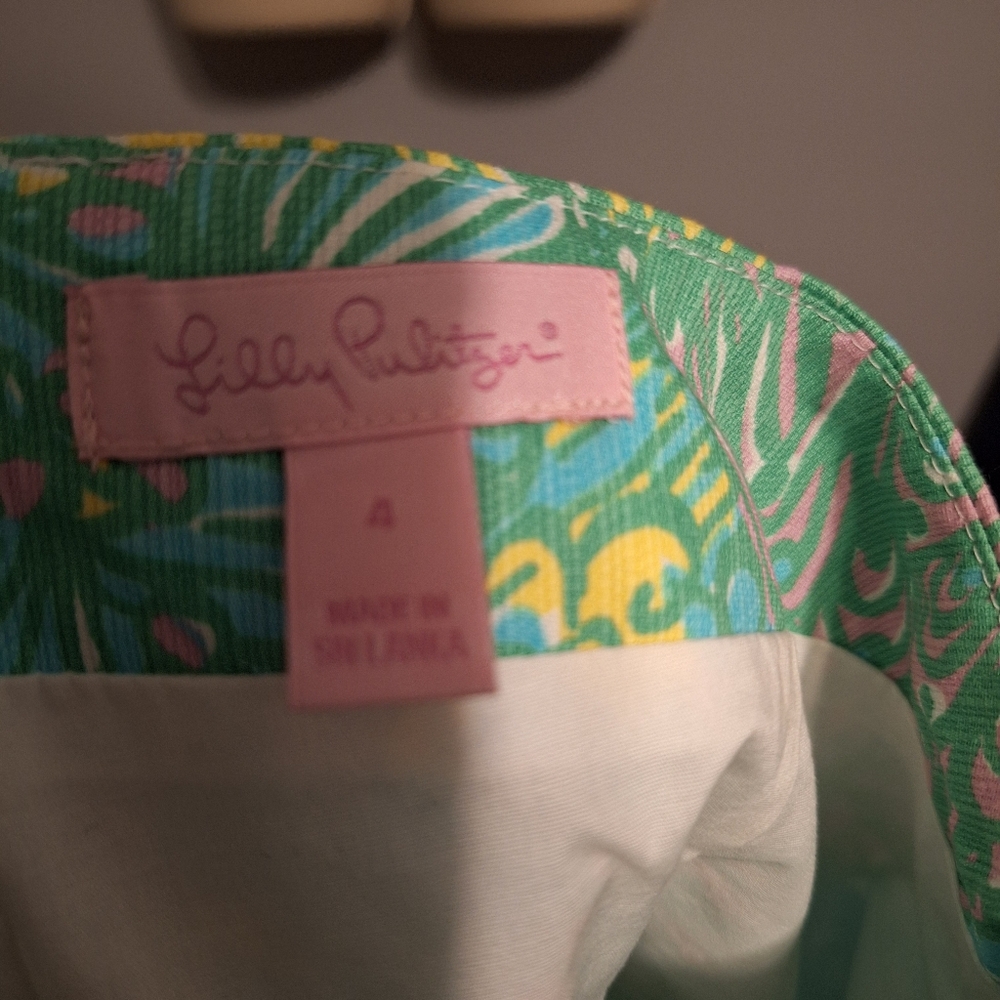 Lilly Pulitzer Green and Pink Skort And Scallop Shorts - Picture 5 of 5
